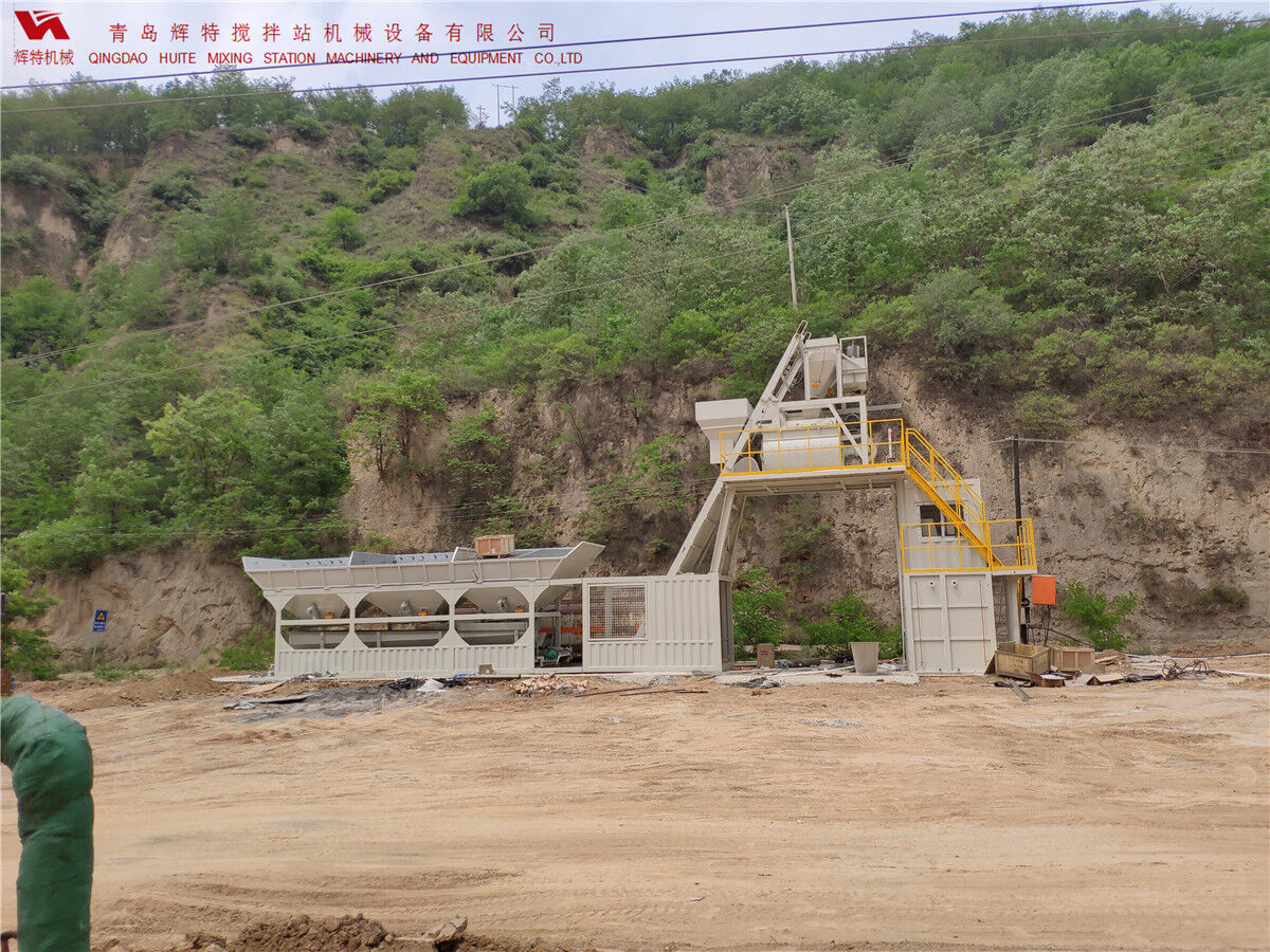 青島輝特機(jī)械 HZM75免基礎(chǔ)攪拌站模塊化設(shè)計(jì)，安裝快捷