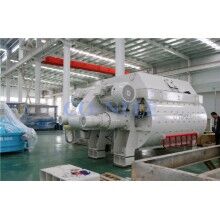 強(qiáng)制式混凝土攪拌機(jī)采用雙臥軸的設(shè)計形式強(qiáng)